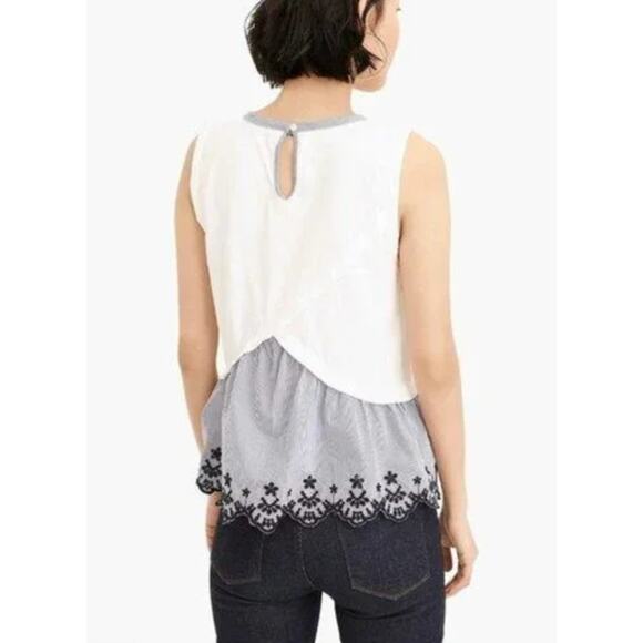J. Crew Peplum Tulip-back Tank Top size Small - Picture 4 of 9